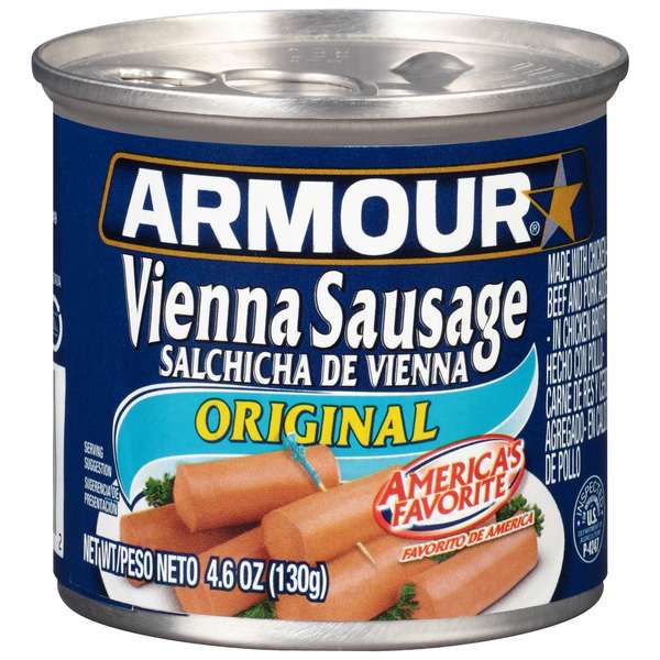 Armour Armour Original Vienna Sausage 4.6 oz. Can, PK48 5410092502